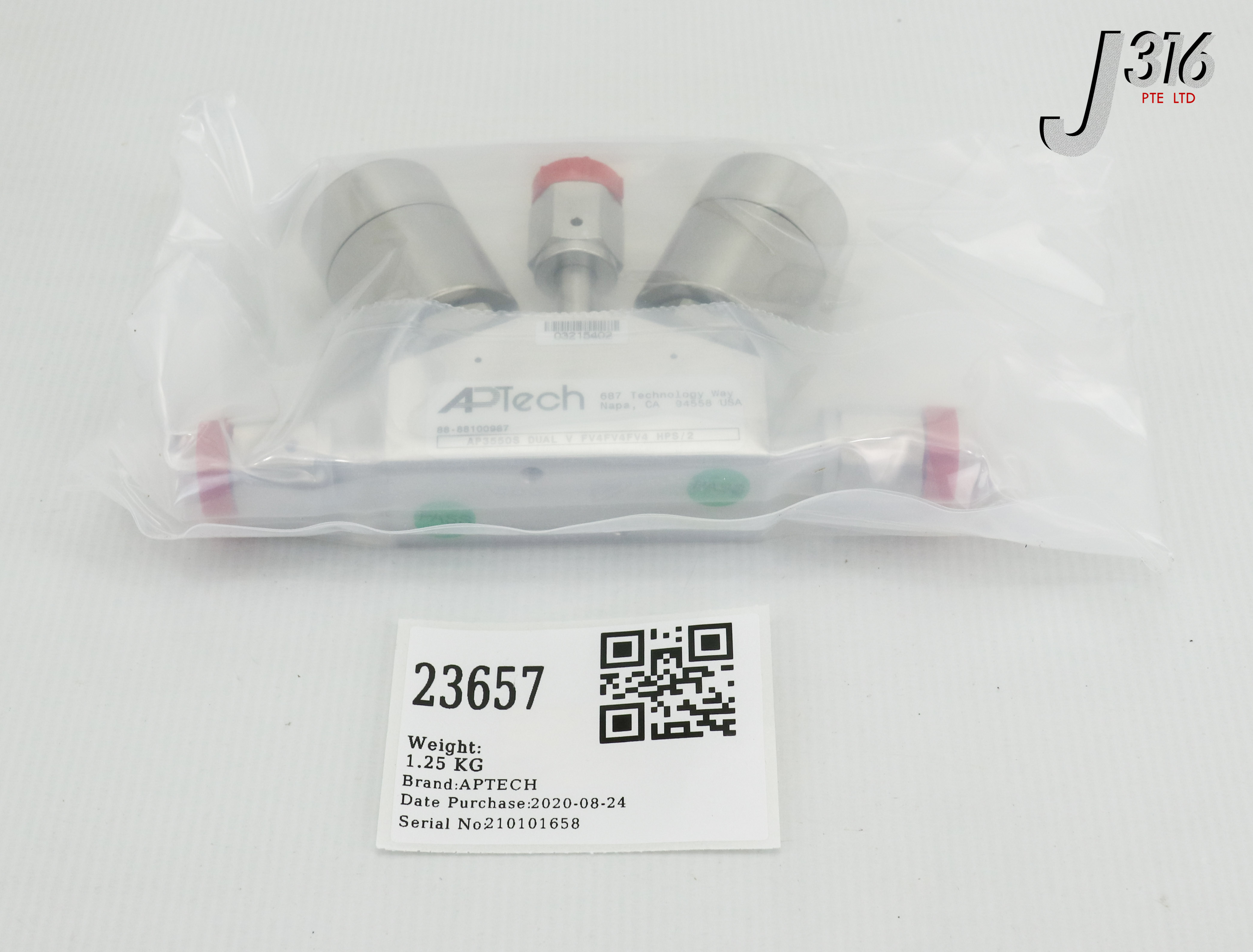 ハピ⁑ 23657 APTECH VLV, DUAL DIA, 3WAY, V BLK (NEW) AP3550S DUAL V
